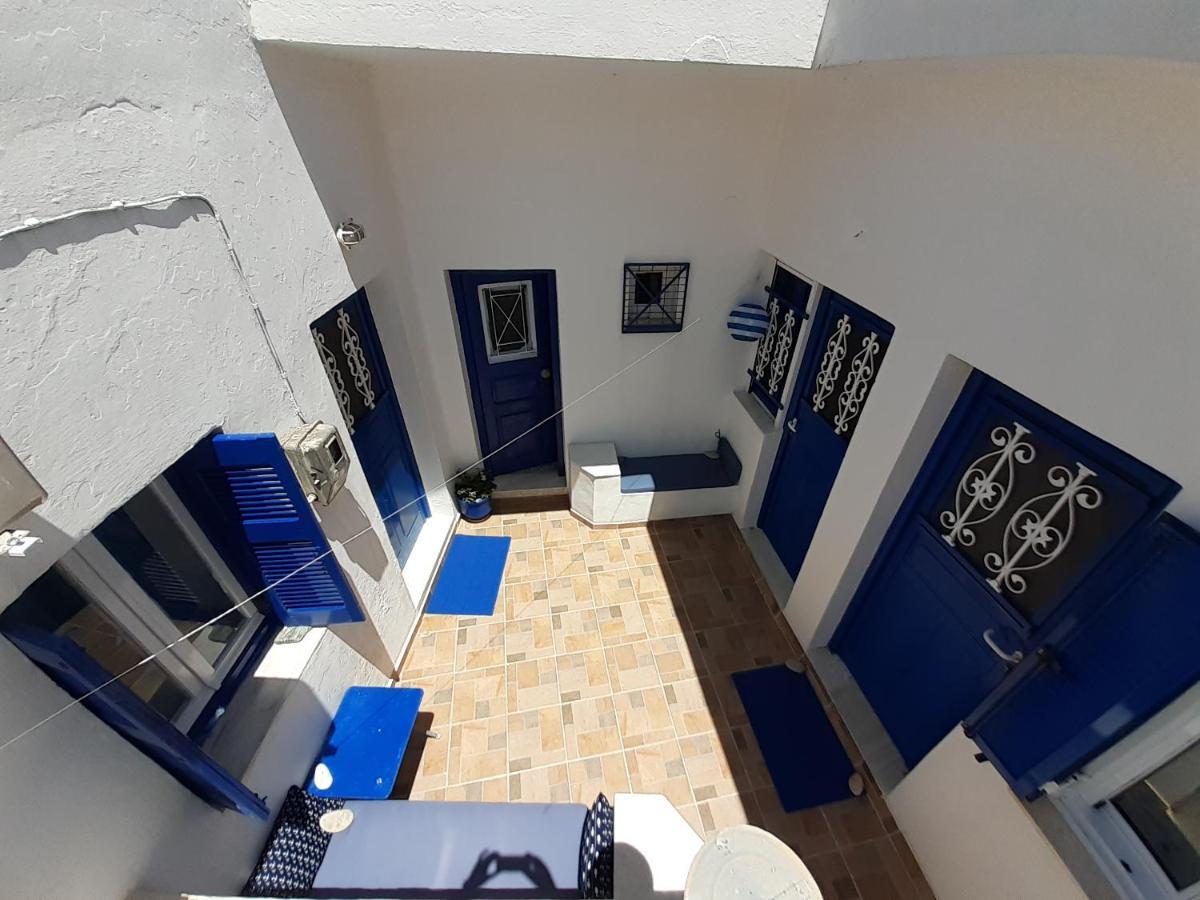 Cycladic House White And Blue In Kato Chora Villa Serifos Town Exterior foto